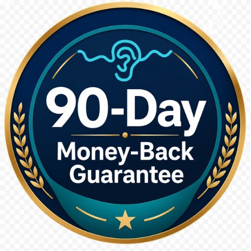 Audifort 90 day money back guarantee badge